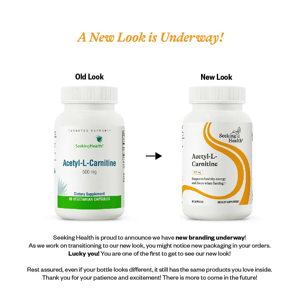 Acetyl-L-Carnitine 500mg - 90 Capsules | Seeking Health - Image 3