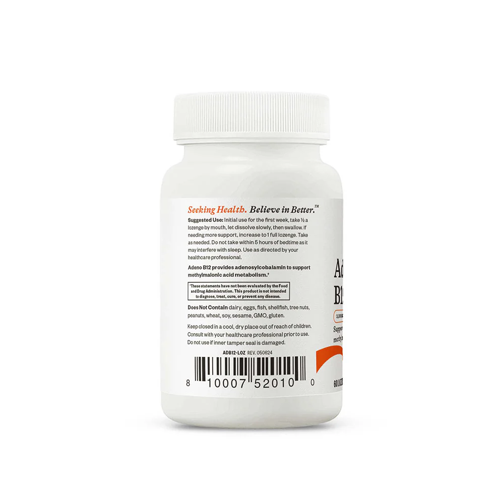 Adeno B12 - 60 Lozenges | Seeking Health - Image 4
