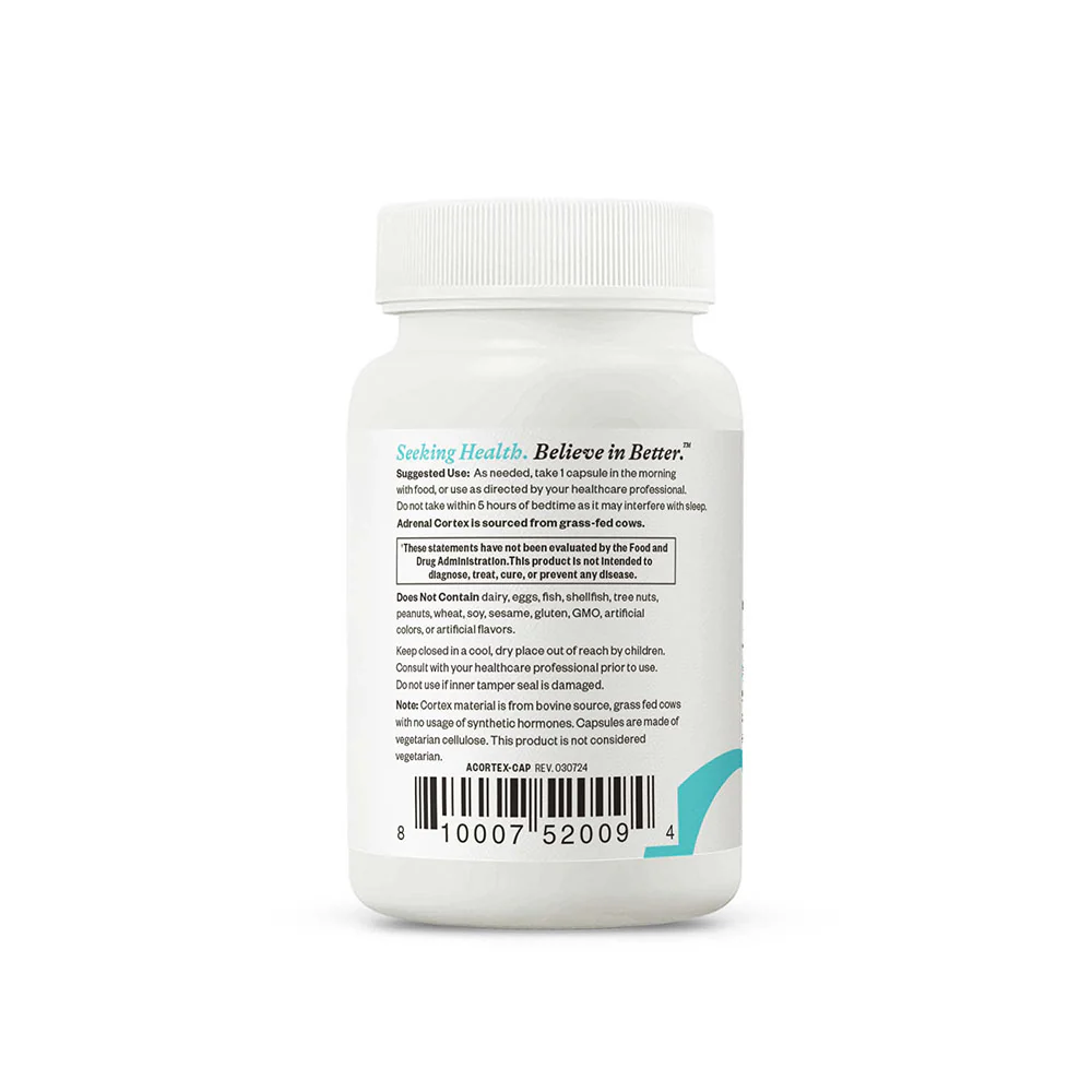 Adrenal Cortex 50mg - 60 Capsules | Seeking Health - Image 3