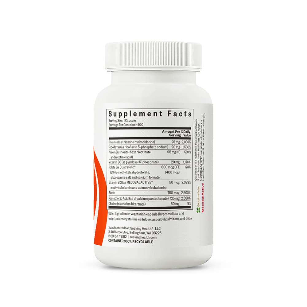B Complex Plus - 100 Capsules | Seeking Health - Image 4