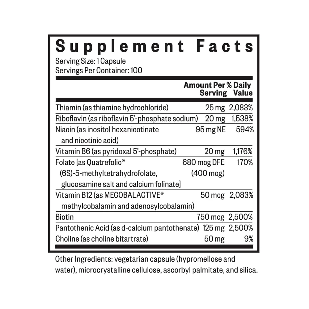 B Complex Plus - 100 Capsules | Seeking Health - Image 5