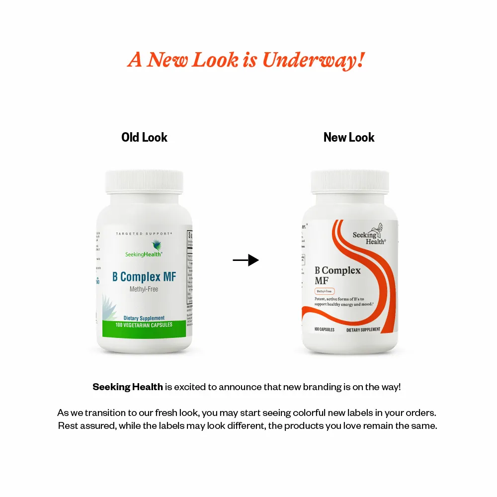 B Complex MF (Methyl-Free) - 100 Capsules | Seeking Health - Image 3