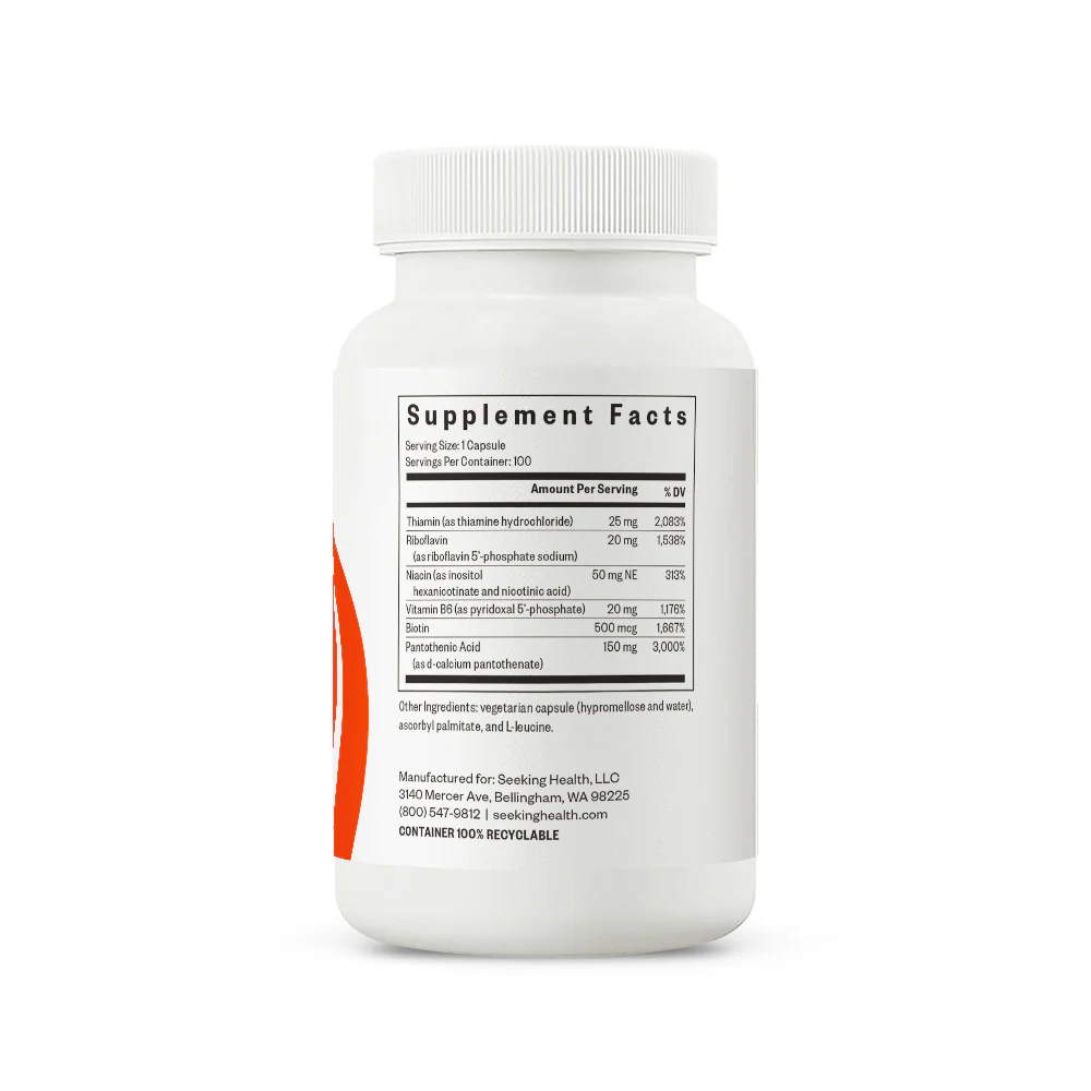 B-Minus (B12 and Folate Free) - 100 Capsules | Seeking Health - Image 4
