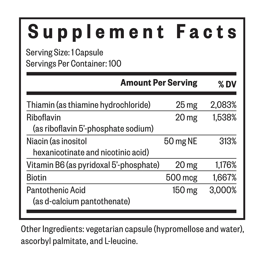 B-Minus (B12 and Folate Free) - 100 Capsules | Seeking Health - Image 5