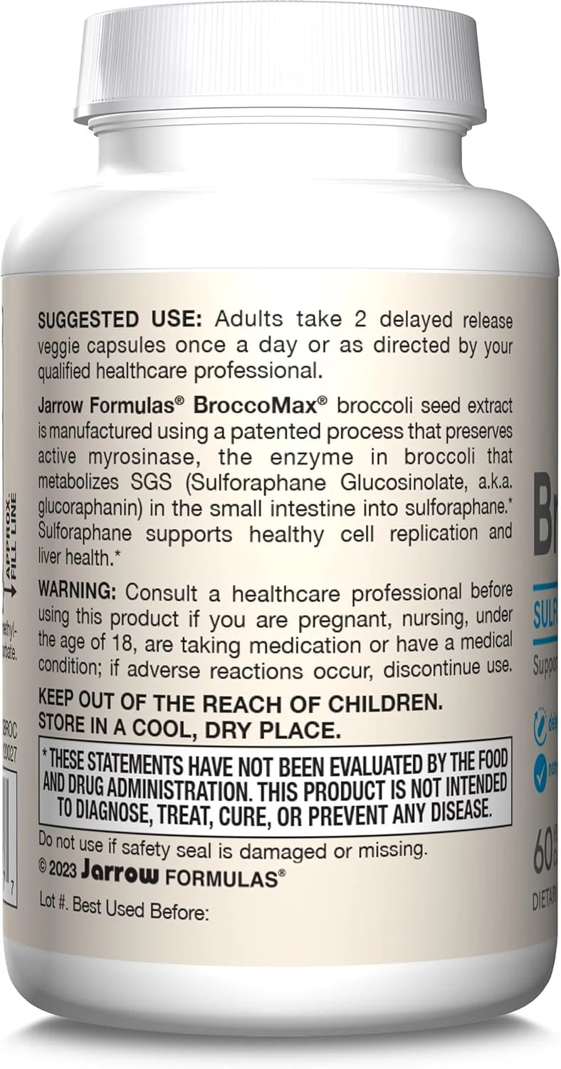 BroccoMax - 60 Capsules | Jarrow Formulas - Image 3