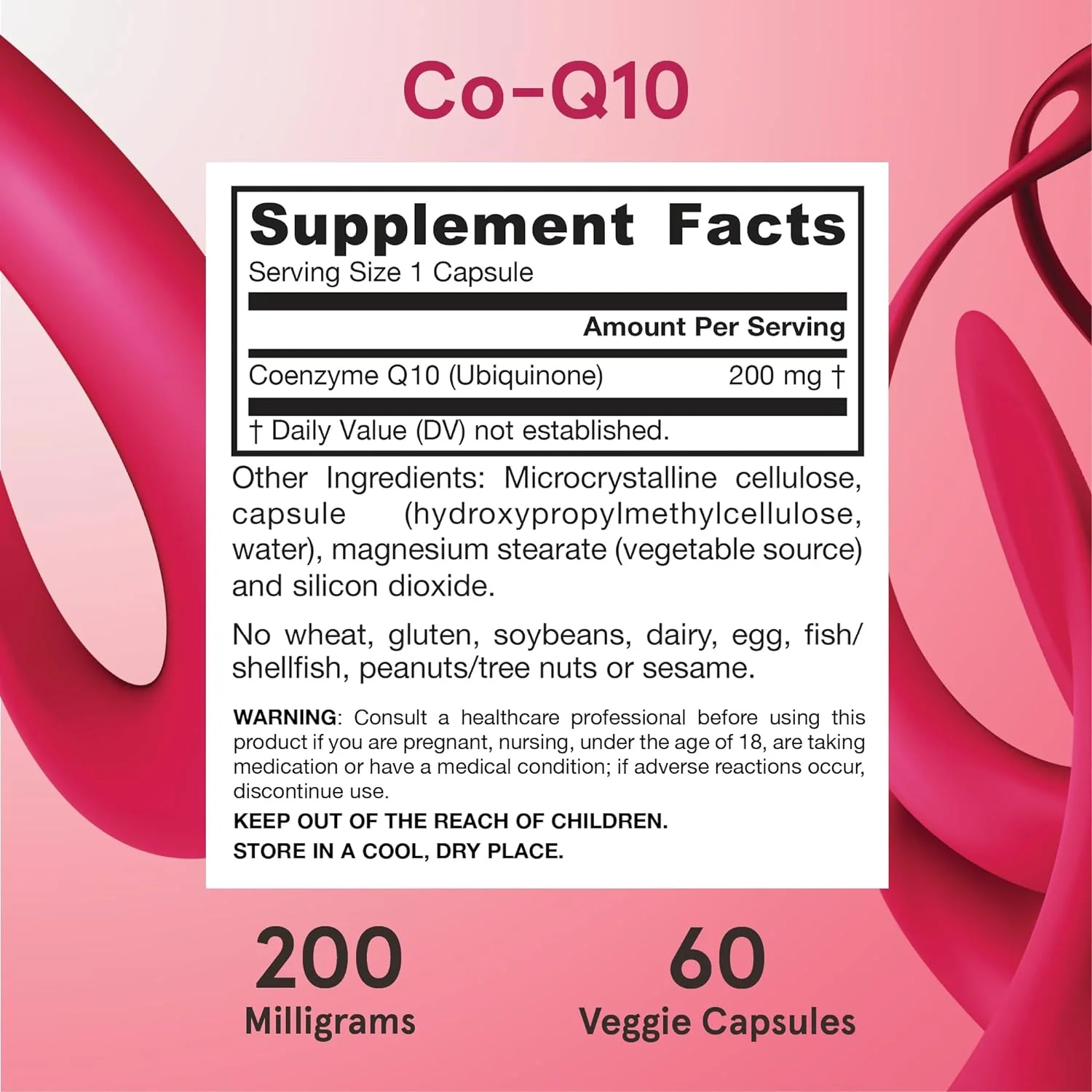 Co-Q10 200mg - 60 Capsules | Jarrow Formulas - Image 4
