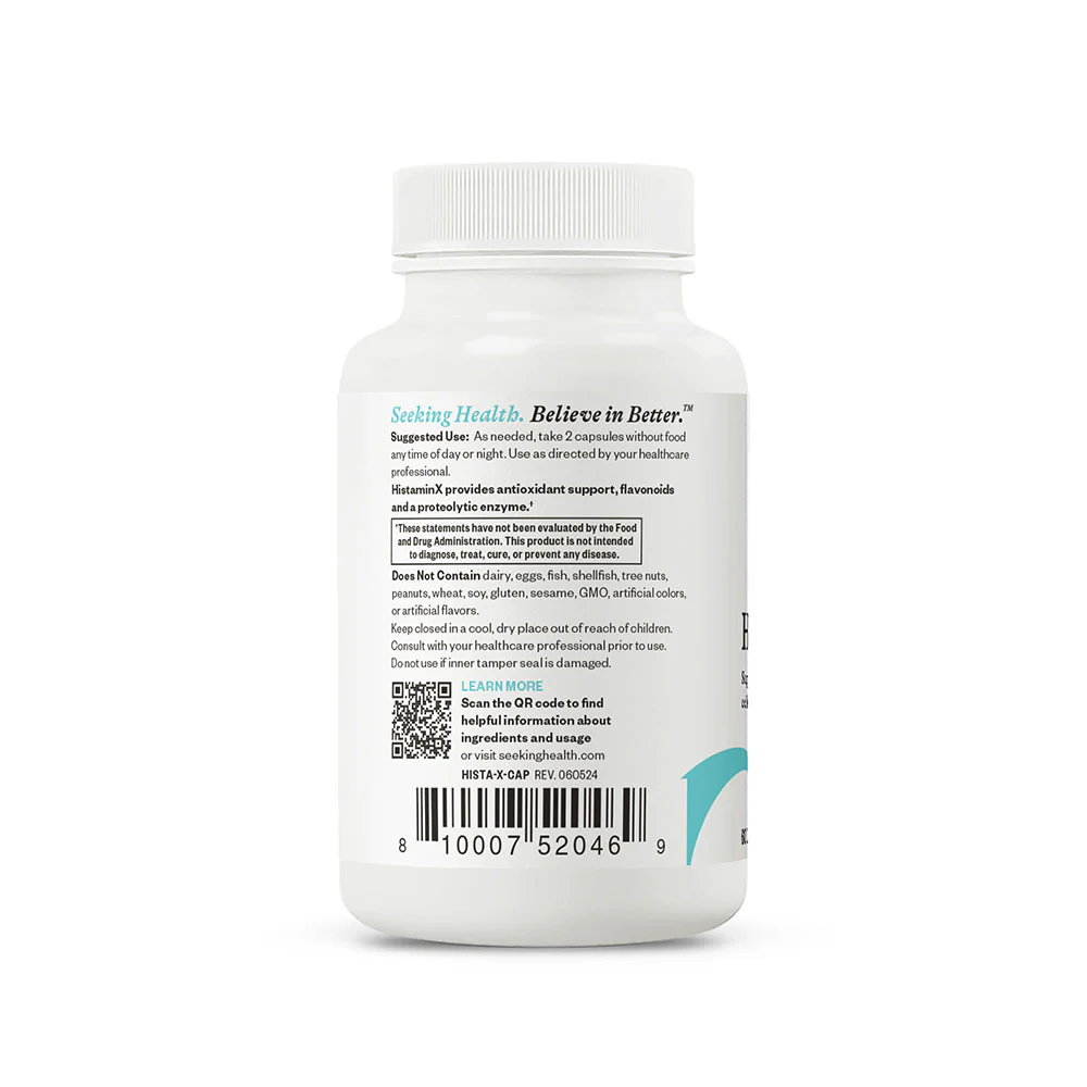 HistaminX - 60 Capsules | Seeking Health - Image 4