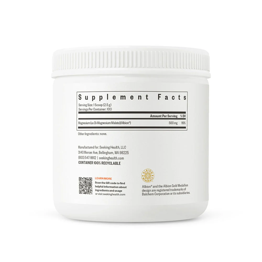 Magnesium Malate Powder 500mg - 250g | Seeking Health - Image 3