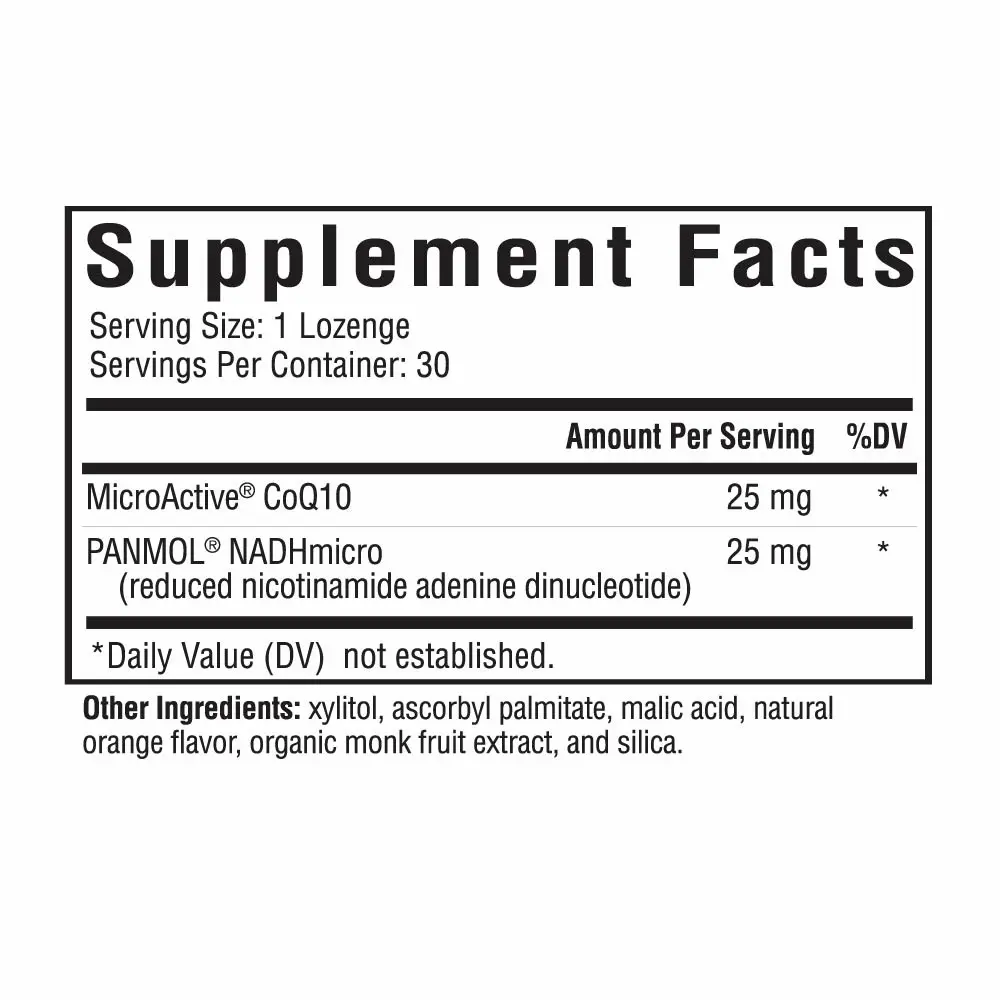 Energy Nutrients (formely NADH + CoQ10) - 30 Lozenges | Seeking Health - Image 7