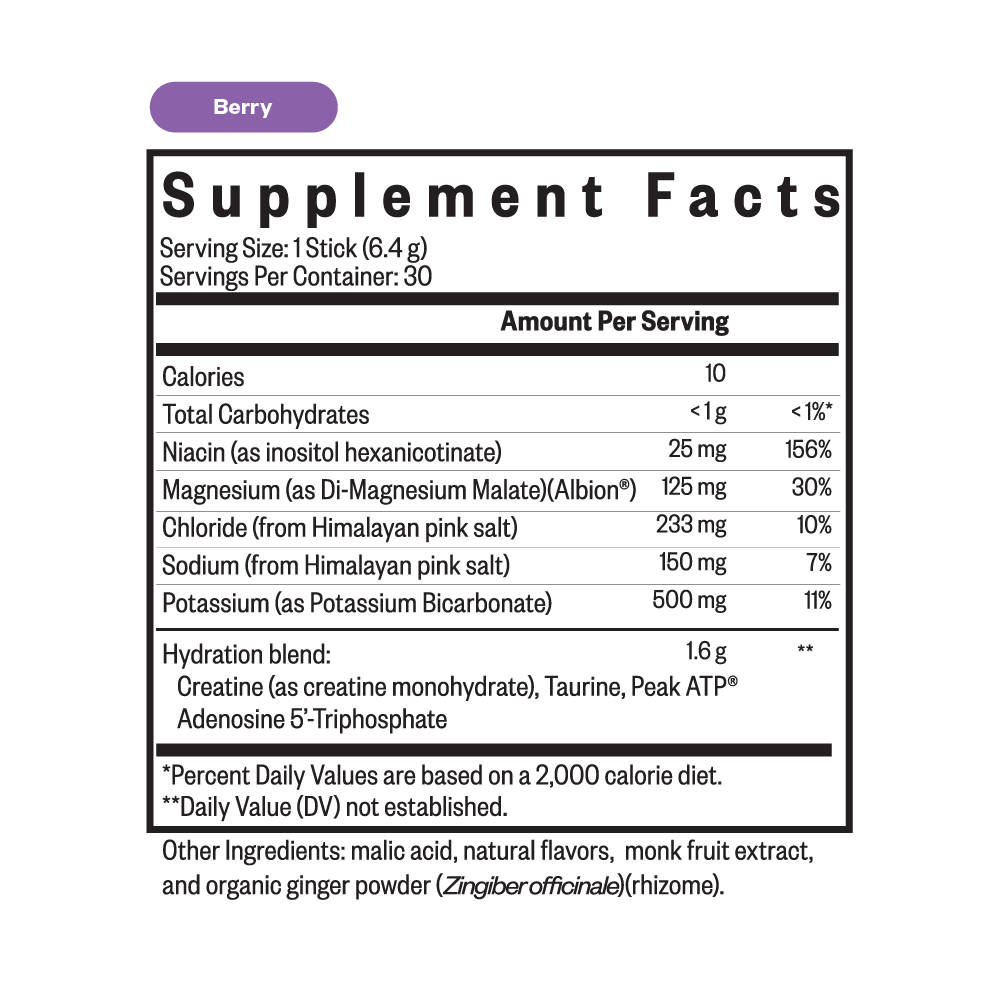 Optimal Electrolyte (Berry Flavour) - 30 Stick Packs | Seeking Health - Image 4