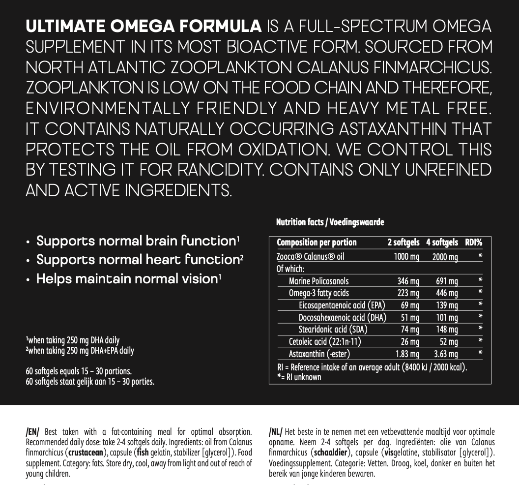 Ultimate Omega Formula -60 Softgels | NoordCode - Image 4